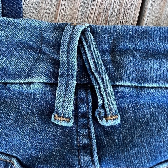 Good American Good Legs Distressed Skinny Jeans Size 25 Stretch Medium Wash GUC - Picture 9 of 11